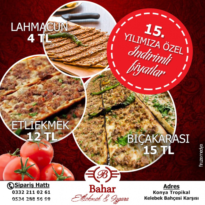 Bahar Etliekmek & Izgara, Selçuklu Menü Fotoğrafı