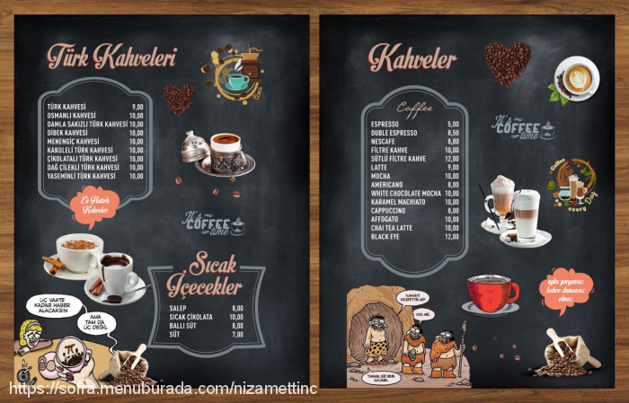 Cafeniz, Bayır Menü Fotoğrafı