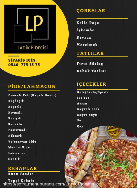 Ladik Pidecisi, Ladik Menü Fotoğrafı