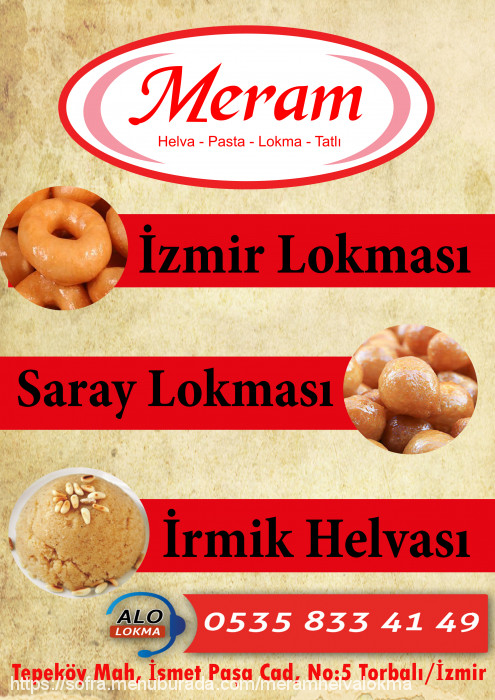 Meram Lokmacı, Torbalı Menü Fotoğrafı