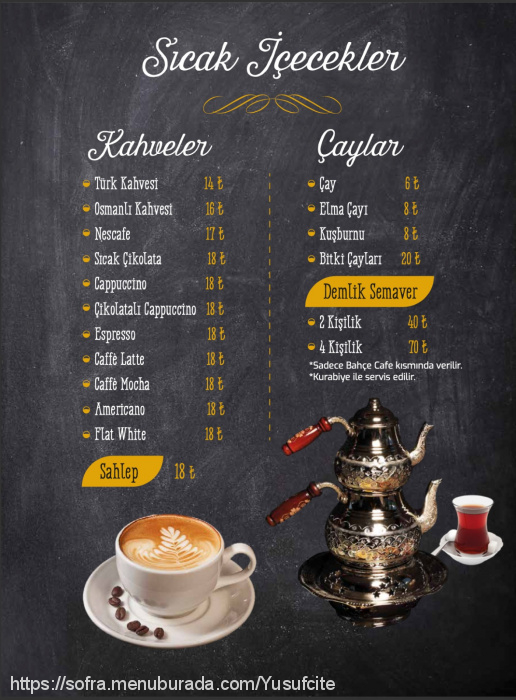 Otağtepe Cafe Restaurant, Kavacık Menü Fotoğrafı