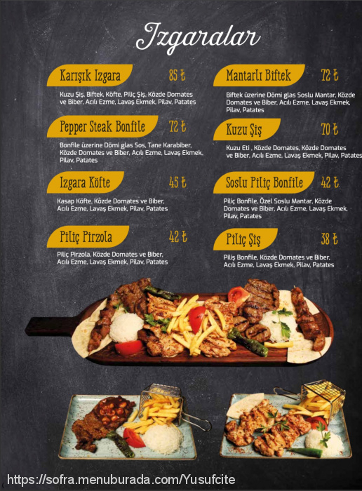 Otağtepe Cafe Restaurant, Kavacık Menü Fotoğrafı