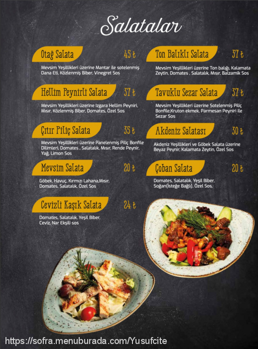 Otağtepe Cafe Restaurant, Kavacık Menü Fotoğrafı