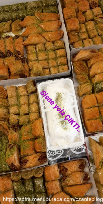 Öz Anteplioğlu Pastanesi, Andırın Menü Fotoğrafı