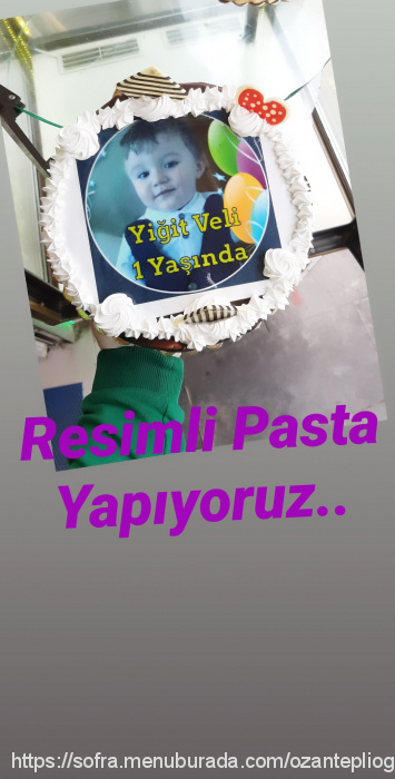 Öz Anteplioğlu Pastanesi, Andırın Menü Fotoğrafı