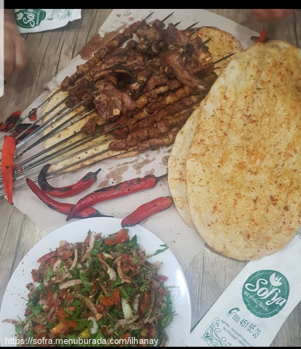 Sofya Restaurant, 13 Mart Menü Fotoğrafı