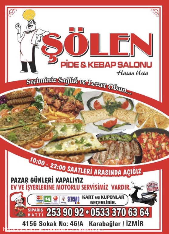 Sölen Pide Kebap Salonu, Yunus Emre Menü Fotoğrafı
