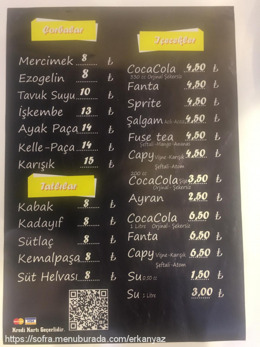 Ayaküstü Çorba Döner, Görükle Menü Fotoğrafı