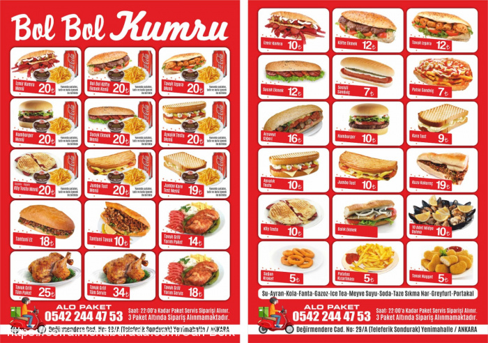 Bolbol Kumru, Şehit Kubilay Menü Fotoğrafı