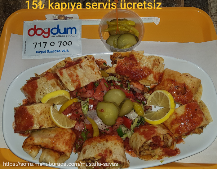 Doydum Büfe, Kadirli Menü Fotoğrafı
