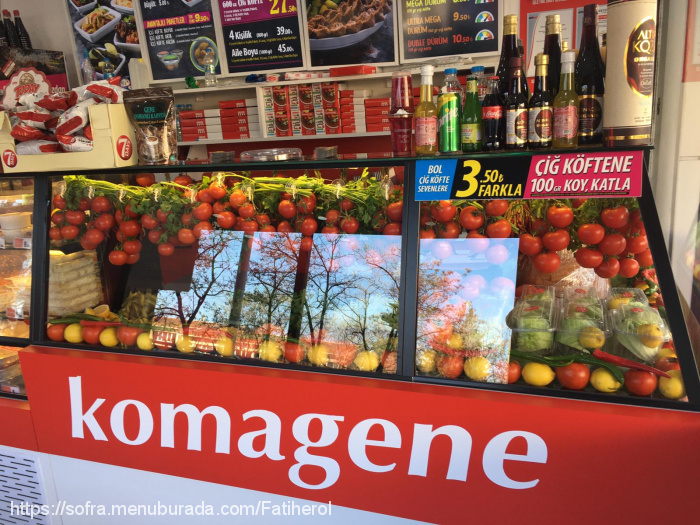 Komagene, Peker Menü Fotoğrafı