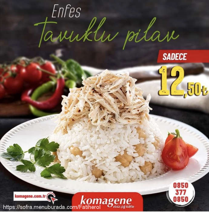 Komagene, Peker Menü Fotoğrafı