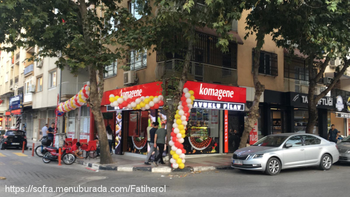 Komagene, Peker Menü Fotoğrafı