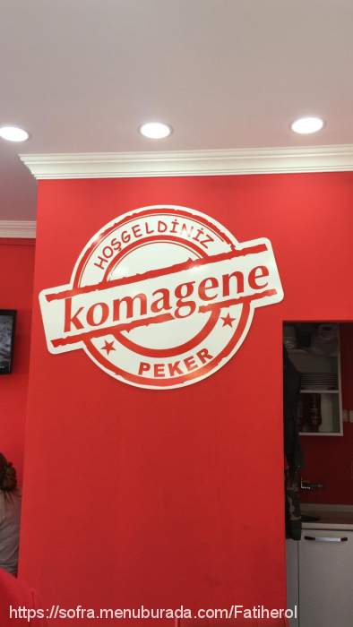 Komagene, Peker Menü Fotoğrafı