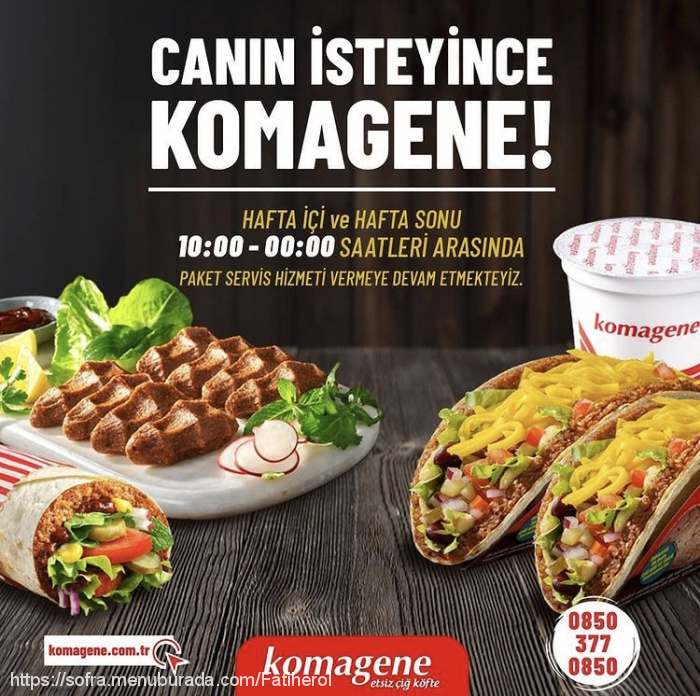 Komagene, Peker Menü Fotoğrafı