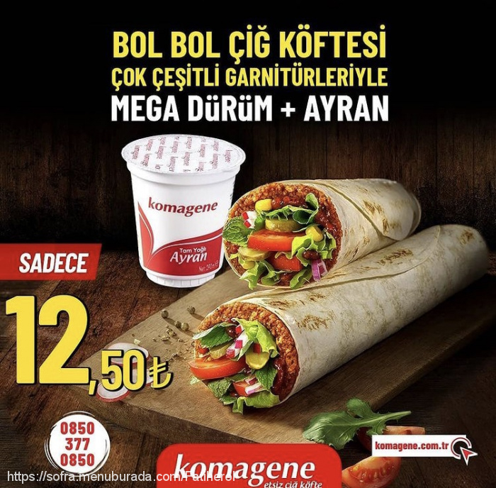 Komagene, Peker Menü Fotoğrafı