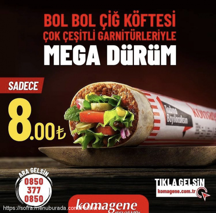 Komagene, Peker Menü Fotoğrafı