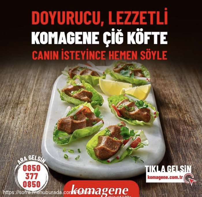 Komagene, Peker Menü Fotoğrafı