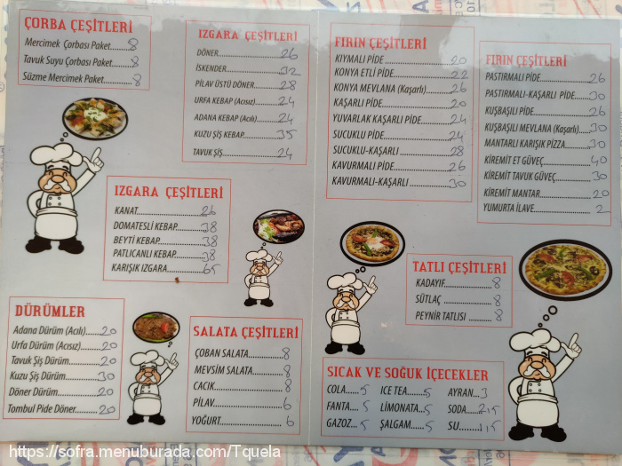 Konya Pizza Ve Kebap Salonu, Esenler Menü Fotoğrafı