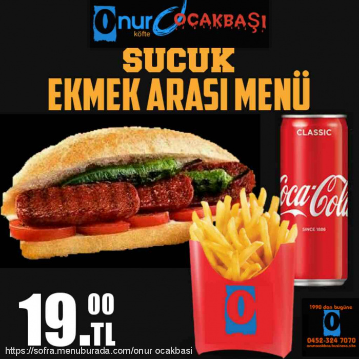 Onur Ocakbaşı, Ünye Menü Fotoğrafı