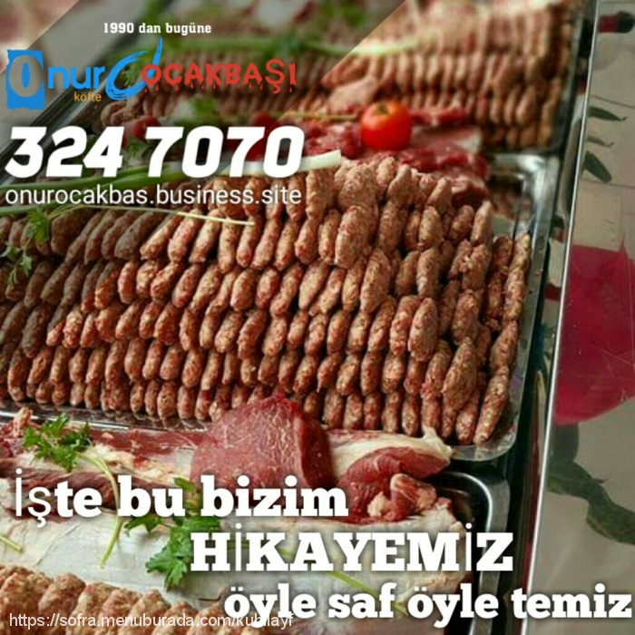 Onur Ocakbaşı, Ünye Menü Fotoğrafı