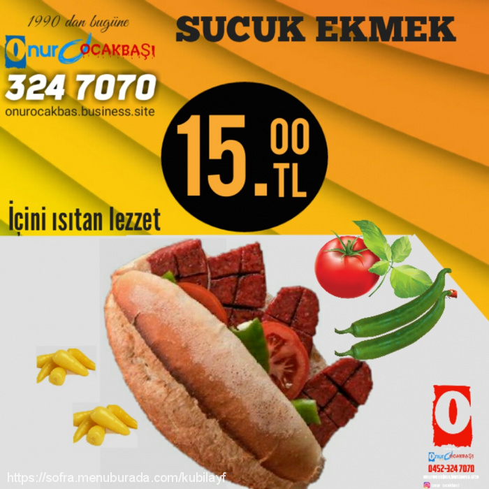 Onur Ocakbaşı, Ünye Menü Fotoğrafı