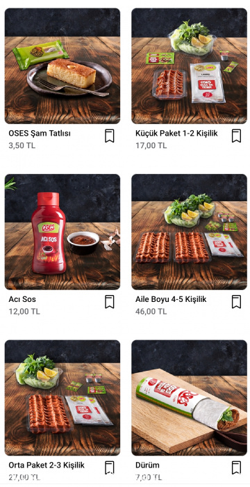 Oses Çiğ Köfte, Tozkoparan Menü Fotoğrafı