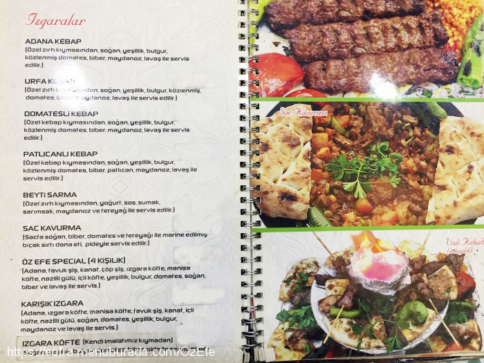 Özefe Manisa Kebap, Bahariye Menü Fotoğrafı