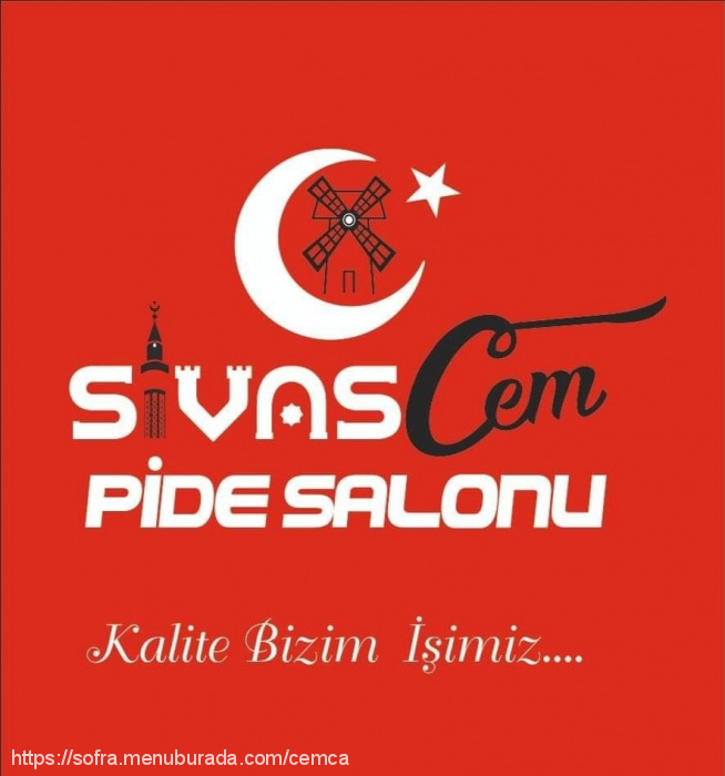 Sivas Cem Pide Salonu, Bayındır Menü Fotoğrafı