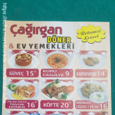 Çağırgan Cafe, Yenibosna  Menü Fotoğrafı Orta