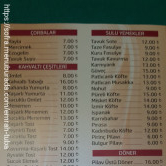 Çağırgan Cafe, Yenibosna  Menü Fotoğrafı Orta