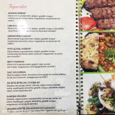 Özefe Manisa Kebap, Bahariye  Menü Fotoğrafı Orta