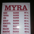 Myra Cafe Bar, Taksim menü fotoğrafı küçük