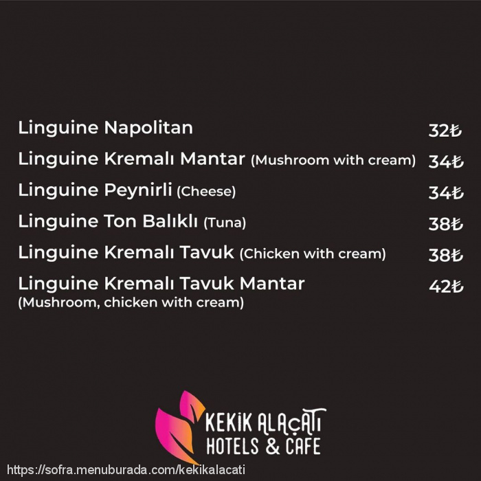 Kekik Alaçatı Cafe & Ev Yemekleri, Alaçatı Menü Fotoğrafı