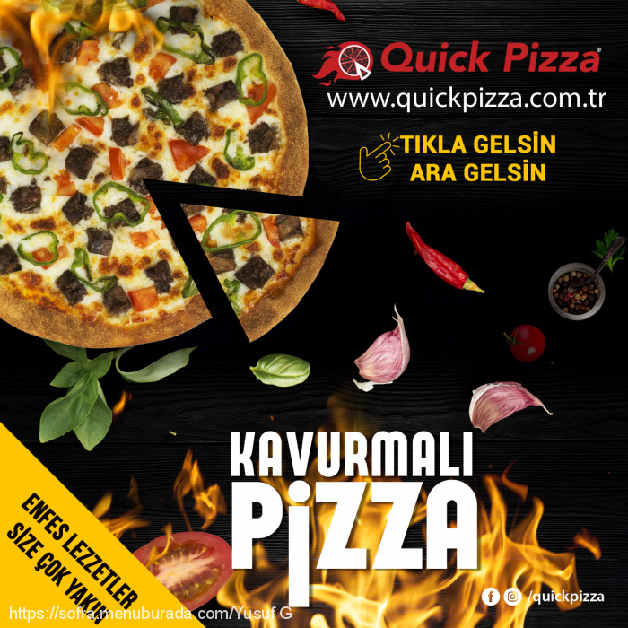Quick Pizza, Haramidere Menü Fotoğrafı