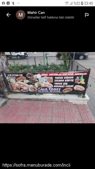 Alim Ustanın Yeri, Kalaba Menü Fotoğrafı