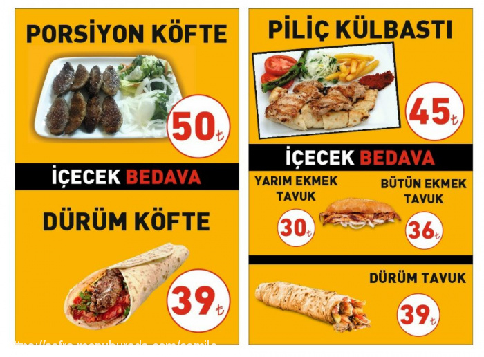 Balıkesir Köftesi, Paşa Alanı Menü Fotoğrafı