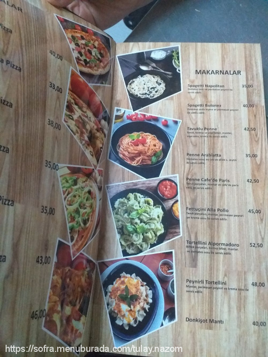 Cafe Don Kişot, Kartal Sahil Menü Fotoğrafı