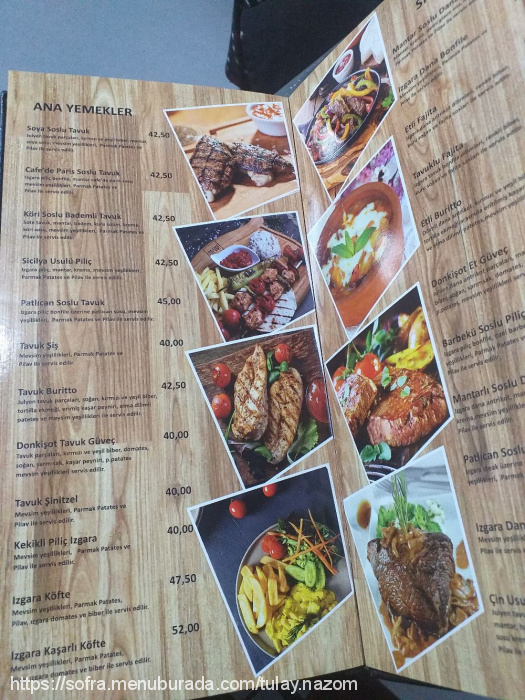 Cafe Don Kişot, Kartal Sahil Menü Fotoğrafı