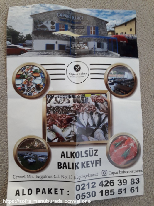 Çarşı Fırın, Küçükçekmece Menü Fotoğrafı