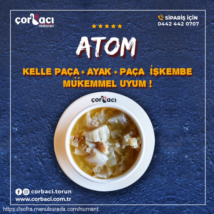 Çorbacı Restoran, Palandöken Menü Fotoğrafı
