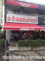 Dönerci Usta, İçmeler Menü Fotoğrafı