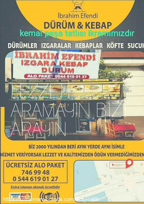 Dürümcü İbrahim Efendi, Y. Pazarcı Menü Fotoğrafı