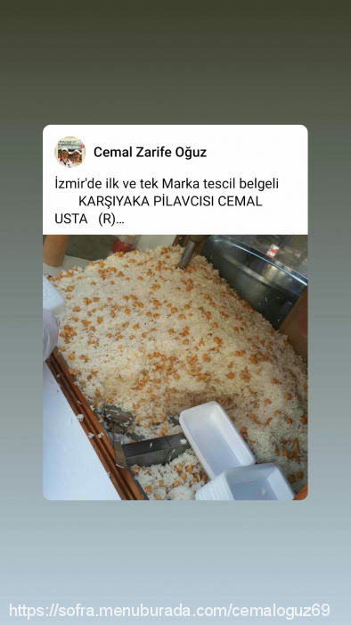 Karşıyaka Pilavcısı Cemal Usta, Atakent Menü Fotoğrafı