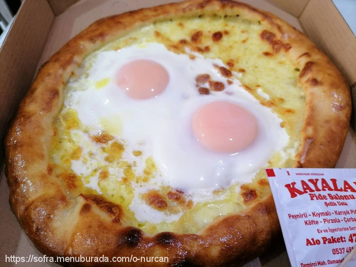 Kayalar Pide, Demirci Menü Fotoğrafı