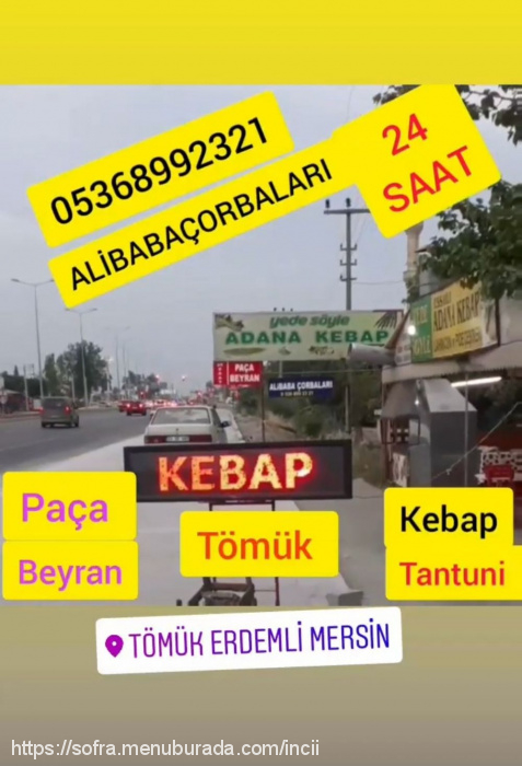 Kebapçı Ali Usta, Tömük Menü Fotoğrafı