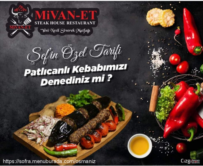 Mivan Et Steak House Siverek, Siverek Merkez Menü Fotoğrafı