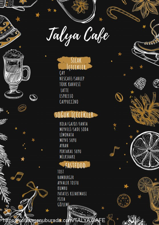 Talya Cafe, İznik Menü Fotoğrafı