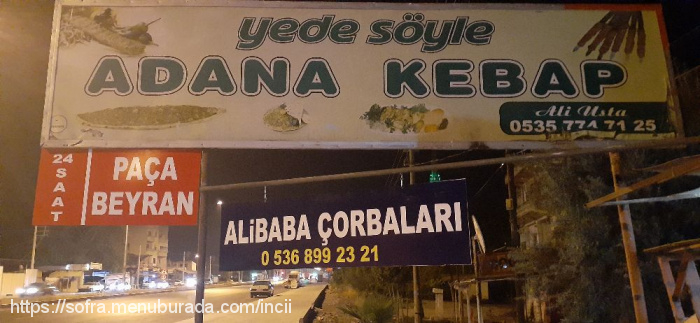 Ye De Söyle Adana Kebap, Arpaçbahşiş Menü Fotoğrafı
