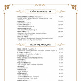 Nevizade Restaurant, Beyoğlu  Menü Fotoğrafı Orta
